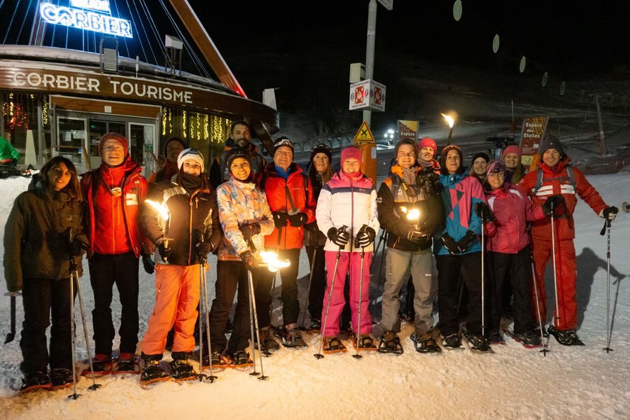 © Balade nocturne et descente aux flambeaux - Corbier Tourisme